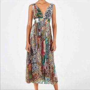 NWT FARM Rio Midi Dress